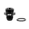 Hps Performance -6 AN Male to -8 O-ring Boss (ORB) Port Thread Male Adapter, Aluminum, Black AN920-06-08 - alternate 1