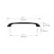 Richelieu 7 9/16-inch (192 mm) Center to Center Matte Black Contemporary Cabinet Pull BP7350192900 - alternate 3