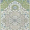 Homeroots 8' X 10' Artichoke Green Blue And Ivory Oriental Washable Indoor Outdoor Area Rug 596605 - alternate 3