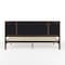 Martha Stewart Jett King Size Solid Wood Platform Bed w/Upholstered Base/Inset Paneled Headboard, Brown Gray/Gray MG-0900271F-K-BRN-GY-MS - alternate 5
