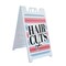 Signmission Haircuts, A-Frame & 2 Decals Installed, Heavy-Duty Plastic Frame SBHD-D-2436-30385 - alternate 1