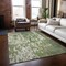 Homeroots 10' X 14' Sage And Ivory Abstract Washable Indoor Outdoor Area Rug 613319 - alternate 2