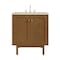James Martin Vanities Laurent 30" Single Vanity, Honey Oak w/ 3 CM Siberian Silestone Top 545-V30-HNO-3SFR - alternate 1