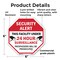 Signmission Security Alert This Facility Under, 6 Inch X 6 Inch, Plastic Sign OC-P-6-317 - alternate 4