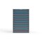 Strong Hold 10 drawer cabinet - (2x 2ft, 8x 3ft) - Blue accents - Keyed Alike S3044-PPAAS-1003FS - alternate 1