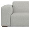 Homeroots 88" Gray Fabric Modular Sofa With Brown Legs 641016 - alternate 3