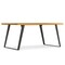 Homeroots 66" Oak and Gray Wood and Iron Frame Base Dining Table 640693 - alternate 1