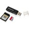 Iogear Compact USB 3 0 SDXC MicroSDXC Card GFR305SD - alternate 2