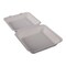 Empress Earth Hinged Container Molded Fiber 9 inx9 inx3 in Natural White PFAS Free, 200PK EHL-91-PF - alternate 3