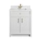 James Martin Vanities Bellshire 30" Sgl Vanity, Bright Wht, Sgl Hole 3 CM Wht Zeus Silestone Top and Matching Backsplash 660-V30-BW-1WZ - alternate 1