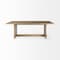 Homeroots Light Natural Modern Rustic Wooden Dining Table 397609 - alternate 1