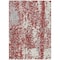 Homeroots 5' X 8' Burgundy And Ivory Abstract Washable Indoor Outdoor Area Rug 612942 - alternate 2
