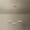 Troy Lighting Pacific 27.25in wide 3 Light Integrated LED Chandelier in Warm Silver Leaf F2127-WSL - alternate 2
