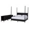 Baxton Studio Tamra Four-Poster Platform Bedroom Set, King, Black 264-14390-14389-14388-14387-ZORO - alternate 1