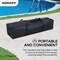 Sunjoy Pool Gazebo with 2 size wicker floating pool tray-Navy A109900101 - alternate 4
