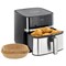 Megachef 8.5 Qt Bundle Electric Air Fryer in Black and Stainless Steel with 125 Piece Paper Liners 750123655M - alternate 2
