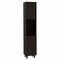 Homeroots 79in Modern Black Pantry Cabinet with Five Shelves 403770 - alternate 2