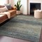 Homeroots 3' X 5' Granite Gray Striped Washable Indoor Outdoor Area Rug 608473 - alternate 3
