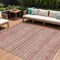 Homeroots 8' X 10' Rust And Coral Oriental Washable Indoor Outdoor Area Rug 616349 - alternate 1