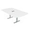 Skutchi Designs 6ft Arc Rectangle Conference Table With Power | Harmony Series | 6 Person Meeting Room Table HAR-AREC-48X72-T.BK-W960-EBLK - alternate 4
