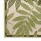 Homeroots 8' Ivory And Green Palm Leaf Indoor Outdoor Runner Rug 548044 - alternate 2