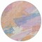 Homeroots 8' Pink Mauve And Lavender Round Abstract Washable Indoor Outdoor Area Rug 611224 - alternate 4