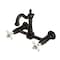 Kingston Brass Two-Handle Wall Mount Bridge Kitchen Faucet, Oil Rubbed Bronze KS2445PX - alternate 1