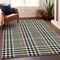 Homeroots 8' X 10' Black Gold And Ivory Plaid Washable Indoor Outdoor Area Rug 601455 - alternate 3