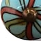 Homeroots Set of Eight Turquoise And Red Geometric Ceramic Drawer Pull Knobs, 8PK 332350 - alternate 4