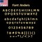 Aacc Self-Adhesive Vinyl Letter: V, Scale: 18 cm. Color: Gold Font: Anders by, 8PK AACC-Anders-UV-Gold-M18x8 - alternate 2