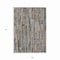 Homeroots 9' X 12' Pewter And Brown Striped Washable Indoor Outdoor Area Rug 608968 - alternate 4