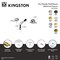 Kingston Brass Double-Handle Wall Mount Bathroom Faucet with Knurled Handle, Polished Chrome KS8121KNL - alternate 2