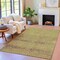Homeroots 8' X 10' Artichoke Green And Ivory Geometric Washable Indoor Outdoor Area Rug 630486 - alternate 4