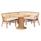 Bali & Pari Aara 3-Piece Natural Rattan Dining Nook Set 261-14186-14187-14154-ZORO - alternate 1