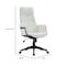 Leisuremod Infini High Back PU Leather Swivel Desk Chair, Padded Armrests, Iron Base IO47WL - alternate 5