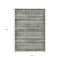 Homeroots 10' X 14' Pewter And Charcoal Striped Washable Indoor Outdoor Area Rug 631508 - alternate 3