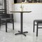 Flash Furniture Restaurant Table X-Base with 3" Dia. Tab, 22 in W, 22 in L, 28 in H XU-T2222-GG - alternate 6