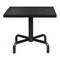 Homeroots 36" Black and Gold Wood and Steel Pedestal Base Square Dining Table 557692 - alternate 4