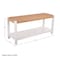 Alaterre Furniture Newport 40in Wood Storage Bench with Handcrafted Woven Rope Seat, White ANNP0550 - alternate 2
