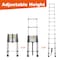 Wrightmaster 12.5 ft. Aluminum Portable Extension Ladder with 300 lb. Load Capacity Type IA Duty Rating for Home ZR-255609 - alternate 4