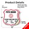 Signmission Pets Inside Shield Sign Alert Please Sav, 12 inch X 12 inch, Vinyl Decal, 2PK SHI-D-2PACK-12-429 - alternate 3