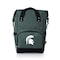 Picnic Time Family Of Brands NCAA Michigan State Spartans On The Go Roll-Top Backpack CoolerHeathered Gray 616-00-105-356-0 - alternate 1
