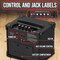 Pyle Portable Electric Guitar Amplifier PGTAMPL128B - alternate 2