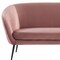 Homeroots 75" Coral Sofa With Black Legs 480909 - alternate 2