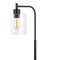Jonathan Y Axel Modern 23" Iron/Seeded Glass Farmhouse Industrial USB Charging LED Task Lamp, Black JYL3078A - alternate 3