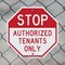 Signmission Stop Authorized Tenants Only, 10 inch X 10 inch, Aluminum Metal Signs, 2PK OC-A-2PACK-10-300 - alternate 3