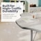 Flash Furniture Commercial Adjustable Height Flower Activity Table with Locking Casters-LT Gray XU-A60-FLR-LTGRY-T-P-CAS-GG - alternate 4