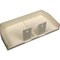 Legrand End Cap, CableSmart 40N2 Series, 4 in W, 2 in H, 0.6875 in L, Ivory 40N2F20V - alternate 1