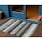 Homeroots 3' X 5' Black Gray And Ivory Striped Washable Indoor Outdoor Area Rug 598316 - alternate 1