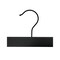 Nahanco 14in Black Wooden SlimLine Pant/Skirt Hanger w/ Padded Clips and Black Hardware, 50PK SL70214RC50BH - alternate 2